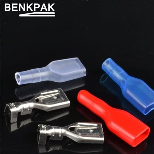 25set 6.3mm Crimp Terminal Female Spade Connector + Case