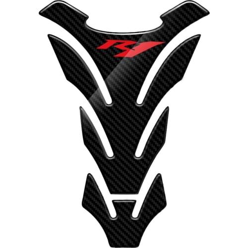 3D Carbon Look Motorcycle Tank Pad Protector Stickers Case for Yamaha YZF-R1 R1 Tank