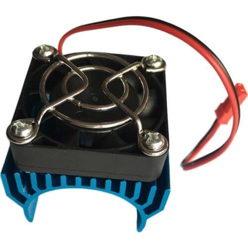 40-42mm Aluminum Motor Heat Sink with 5V Cooling Fan for 1/8 RC Car 1512/1515 /4074/4274 Size Motor