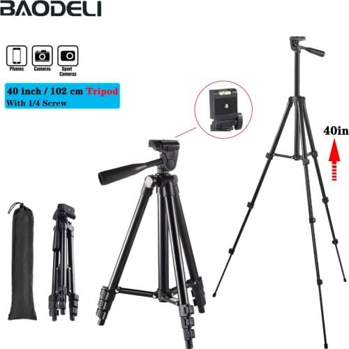 40" Photographic Lighting Tripod With 1/4 Screw Fill Light Stand Adjustable Suit For Ring Light Phone Stand Ring Lamp Ringlight
