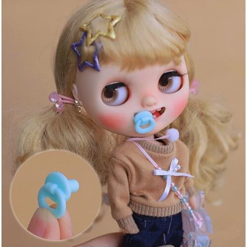 BJD doll accessories suitable for 1/3 1/4 1/6 blythes size photo accessories prop baby Mini Cute Mini simulation Pacifier