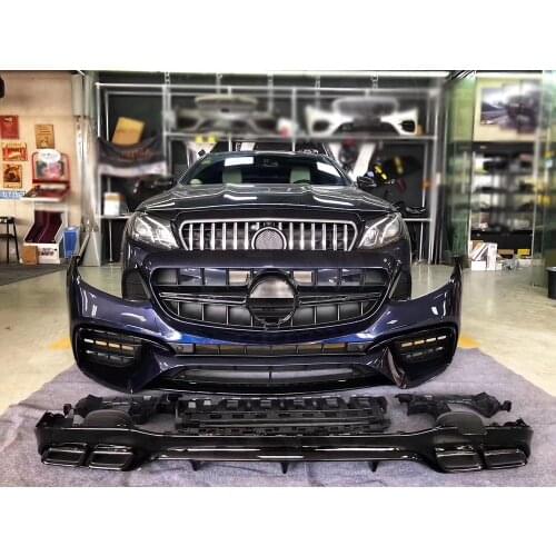 For E Class PP Material Wide Body Kits Front Rear Bumper lip Spoiler for Mercedes Benz W213 E200 E300 to E63 S AMG 17-19