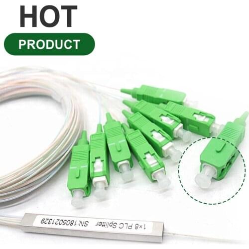 Free Shipping 1x8 SC APC Splitter Wire Harness 1x16 Active Fiber Optic PLC Connector FTTH 1x2 1x4 UPC Spliter Optical Tool Kit