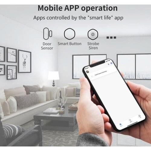 Wireless Stable Smart Gateway Remote Controller For Zigbee Hub Supports 50 Device Scene Linkage