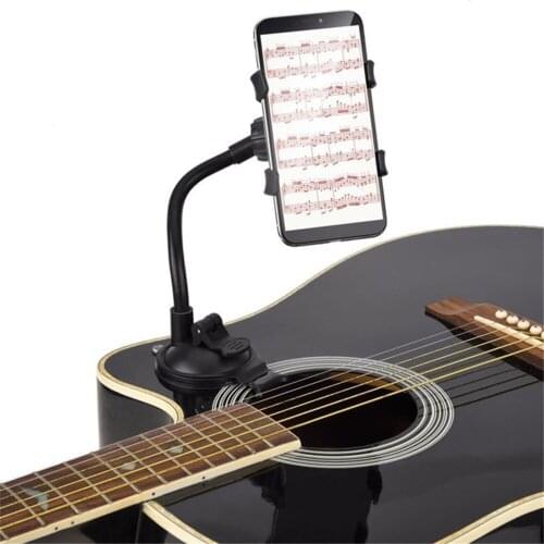 KUE Phone Holder Stand For Guitar Street Singing Song Car Holder Sucker Suction Cups Musicians Guitar Stand Mobile Car Holder