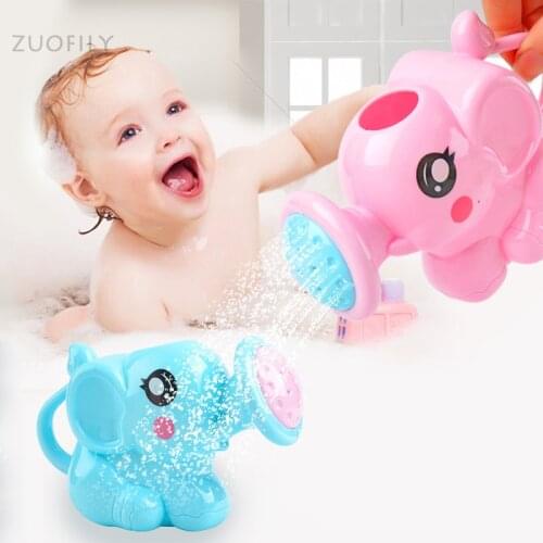 Kids Bath Toy Plastic Elephant Watering Can Swimming Water Toys Water Beach Toys Sprinkler Kit For Children Shower Game Gifts