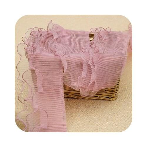 5 Yards/lot 27 Color 12cm 3 Layers Ruffle Lace Fabric Handmade DIY Material Wedding Dress Clothing Accessories Lace Trim RS708