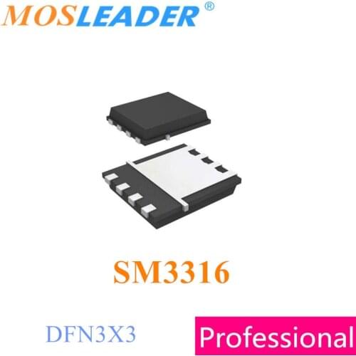 Mosleader SM3316 DFN3X3 100PCS 500PCS 1000PCS SM3316NSQA SM3316NSQA-TRG N-Channel 30V 25A Chinese High quality