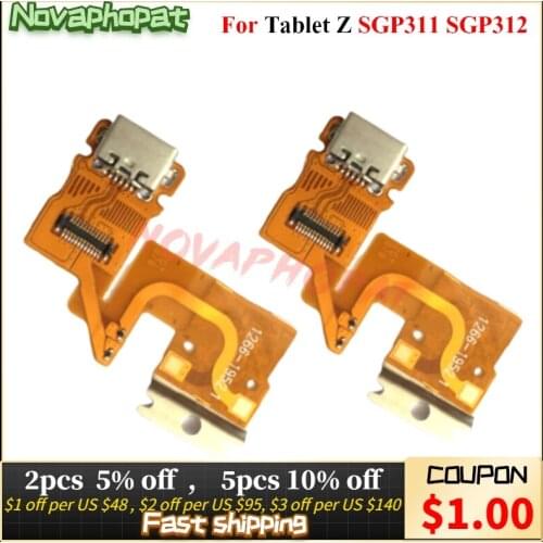 Novaphopat For Sony Tablet Z SGP311 SGP312 341 SO-03E USB Dock Charging Port Plug Charger Connector Flex Cable Board