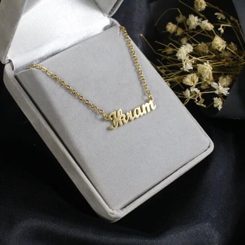 Stainless Steel IkramName Necklace Waterproof Pendant Ikram Mothers Christmas Cosplay Gift FCN2021042301