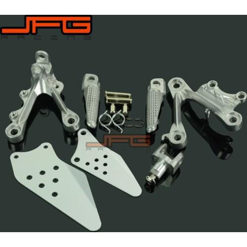 Footrests Front Foot Pegs Pedals Rest Footpegs For KAWASAKI ZX6R ZX-6R 2009-2014 2009 2010 2011 2012 2013 2014 Motorcycle