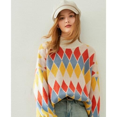 Luxury Brand Autumn Winter Soft Goat 100% Pure Cashmere Sweater Women Warm Knitted Tops Korean Sweater Pullover