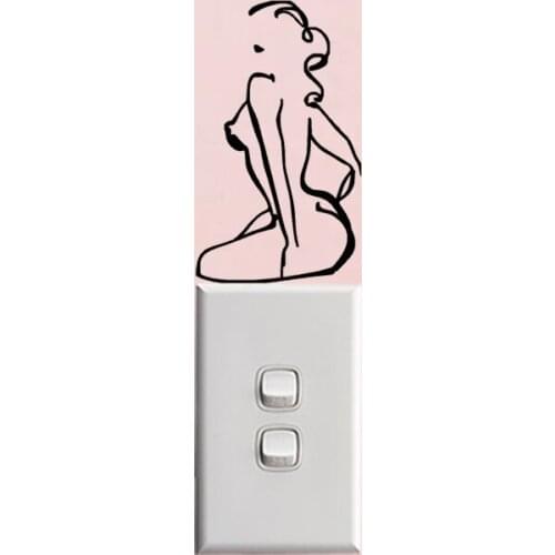 Sex Girl The Goddess Of Beauty Home Decor Wall Stickers Switch Decals Vinyl 6SS0039