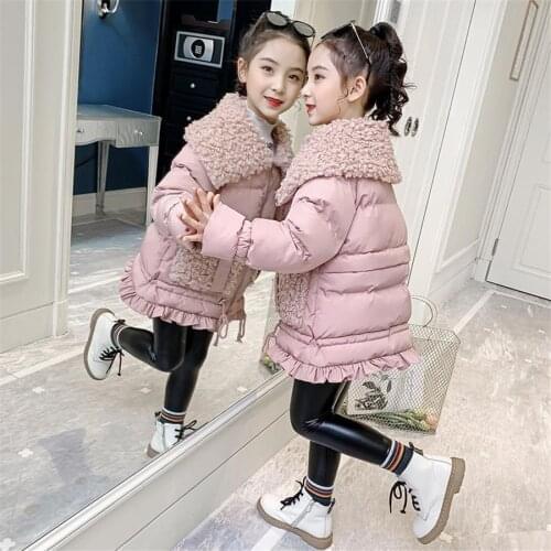 Girls Winter Jacket Warm Coat Thick Parkas Childrens Winter Clothing Kids Outerwear for 4-14years