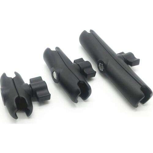 Aluminum Alloy 1 inch Ballhead Double Socket Arm 6cm 9cm 15cm Ball Mount Base for Motorcycle Extension Arm