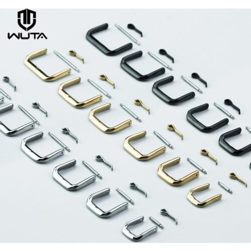 WUTA Hight Quality 1PCS Stainless Steel Watch Pin Buckle Solid Metal Watch Strap Clasp DIY Leather Hardware Craft Accessories