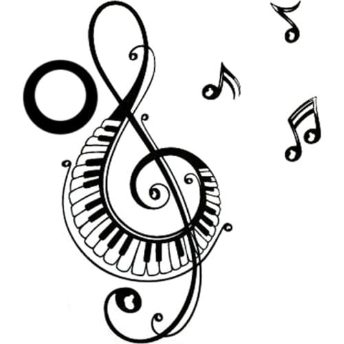 15.2CM*17.4CM Fashion Music Headphones Decor Silhouette Black/Silver Car Sticler Vinyl S9-0819