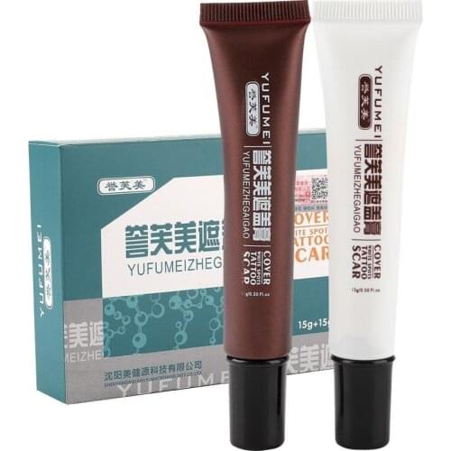 1Pcs Scar Tattoo Concealer Vitiligo Hiding Spots Birthmarks Makeup Cover Whitening Waterproof Cream Facial Skin Care Tools