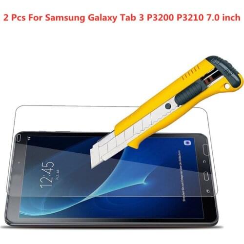 2 Pcs 9H Tablet Screen Protector For Samsung Galaxy Tab 3 P3200 P3310 7.0 inch Tempered Glass Film