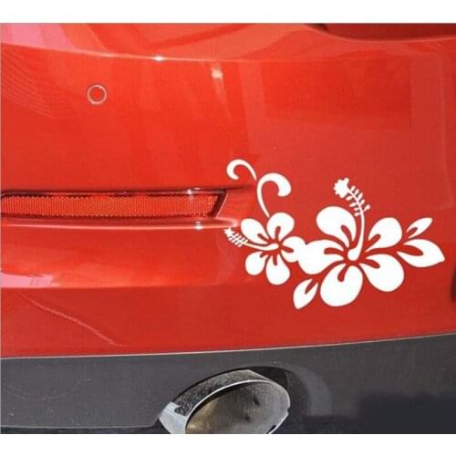 2 X Fashion Car Sticker Beautiful Flowers Automobiles Motorcycles Accessories Vinyl Decal for Volkswagen Polo,14cm*10cm