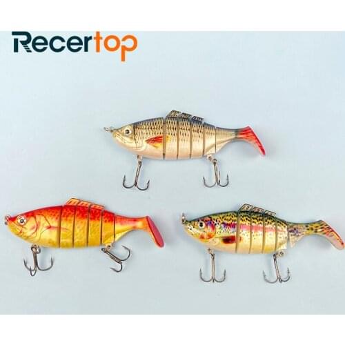 2021 Recertop new 11cm 16g. Simulation multi-section lure lure hard T-tail multi-section lure 6 section multi-section lure