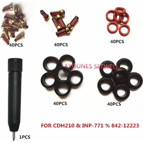 40sets fuel injector repair kits with filter extractor FOR CDH210 INP771 MD319790 MD319791 MD319815 MD352587 AY-RK065-1