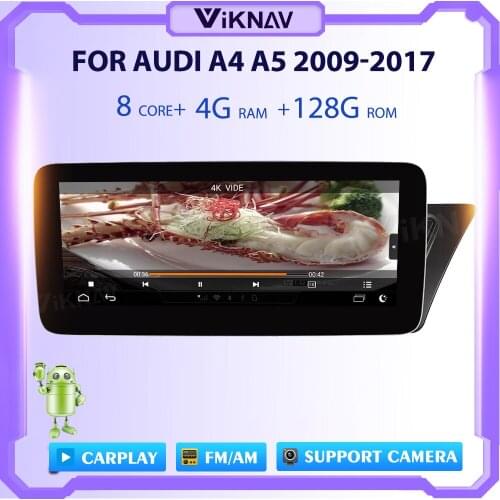 12.3 inch Android Car Radio For AUDI A4 A5 2009-2017 GPS Navigation HD touch Screen multimedia Payler Head Unit 2 din
