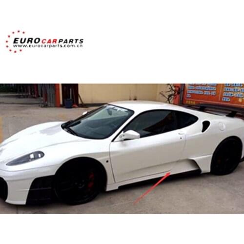 F430 side skirt fit for asi style Frp material side skirts for F430
