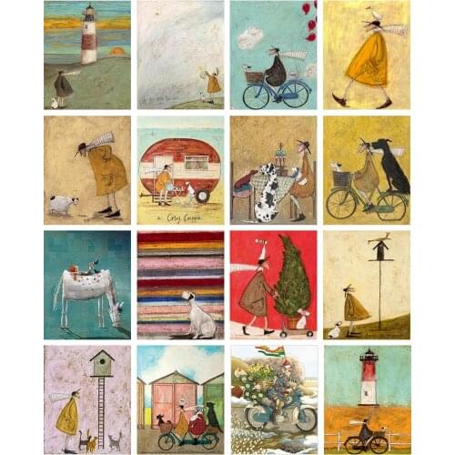 DIY Digital Painting Hand-Painted Oil Painting Fashion Illustration Unique Gift Modern Home Decoration Photo Frame