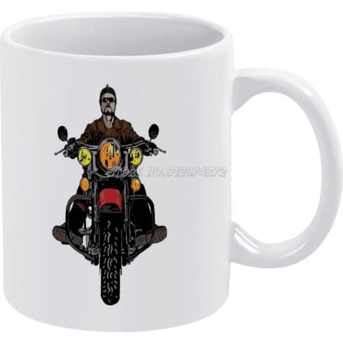 The Bike Coffee Mugs 330ml Creative Travel Mug and Cup Office Drinkware Mugs Tazza Bike Moto Motorcycle Weed