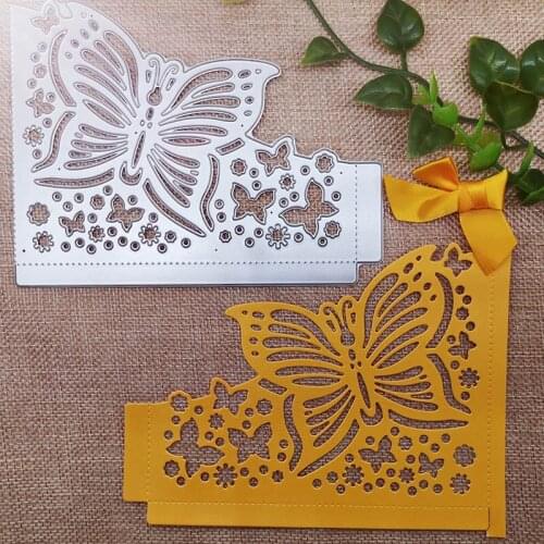 Metal Cutting Dies Hollow Butterfly Laser New Scrapbook Paper Decoration Template Embossing New DIY Paper Card Craft 114*146mm