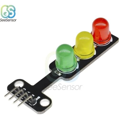 Mini 5V Traffic Light LED Display Module for Arduino Red Yellow Green 5mm LED RGB Traffic Light