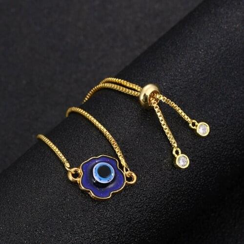 Fashion pop style plant bloom variable color flower lady golden charm adjustable bracelet holiday gift jewelry wholesale