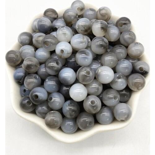 New 8mm --14mm Acrylic Beads Imitation Pearl Beads Scattered Beads DIY Handmade Earrings Bracelet Accessories Materials #13