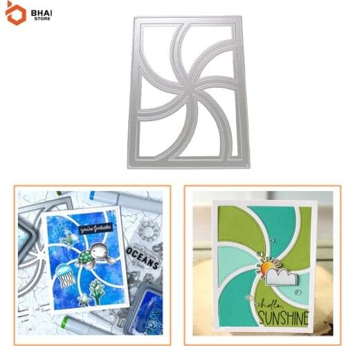 New Design Rectangular Frame Metal Cutting Dies Cut Decoration Scrapbook Paper Card Embossing Decor Craft 2021
