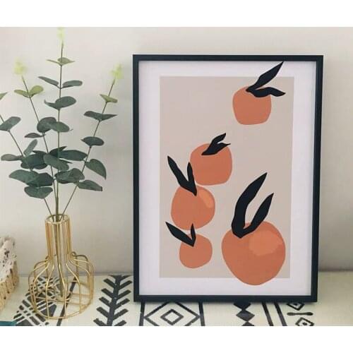 Orange Of Contemporary And Contracted Nordic Wind Cartoon Hangs Picture Sitting Room Porch Head Of A Bed To Have Frame Adornment