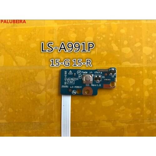 PALUBEIRA 5 Pcs/lot Power Switch Button Board w/Cable Replace For HP Pavilion 15-R SERIES LS-A991P