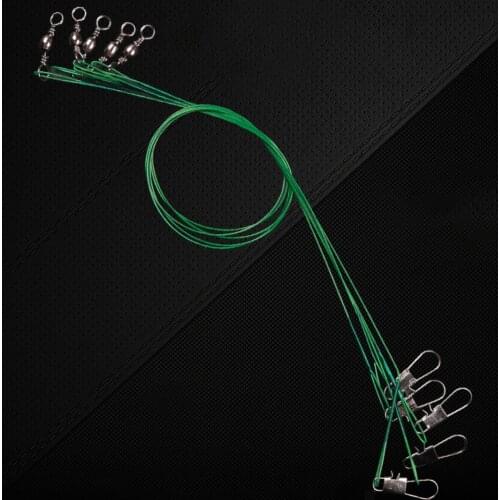 40pc Luya Line Front Wire 15/20/25/30mm Fishing Pole Carp Fish Goods Accessories Equipment Tackle Connector Stainless Steel Snap