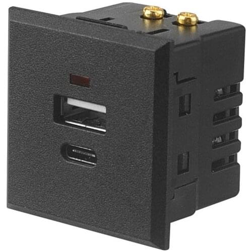 Electric Outlet Plate Embedded Installation Module AU/CN/UK/US/USB/Type-c Power Socket Outlet