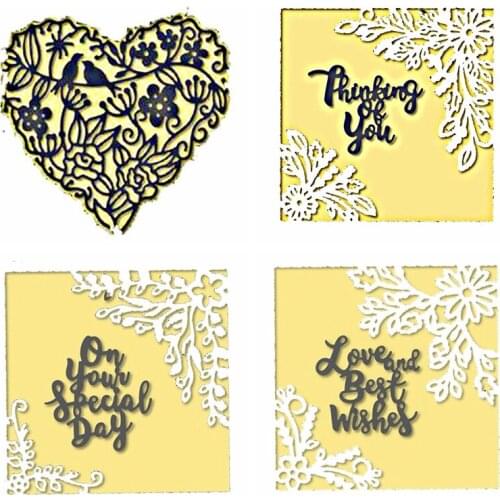 Word Mosaic Scene Metal Cutting Dies Stencils for DIY Scrapbooking Paper Cards Crafts Embossing 2019 New Die Cutter Decorative