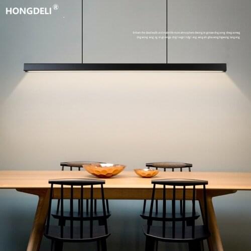 Modern dining pendent lamp, LED lamps, chandeliers, Nordic restaurant, long, office lights, bar lights, lighting, study
