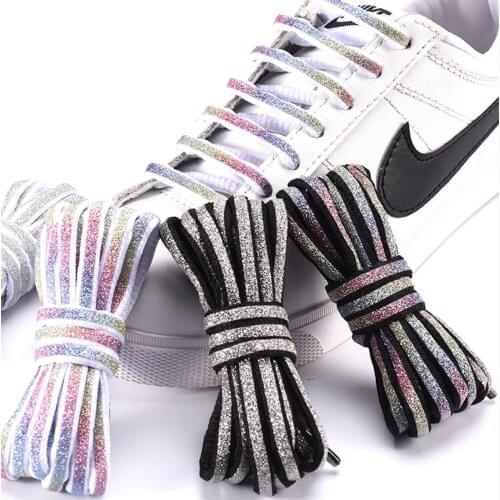 Reflective Shoelaces Laces Children Laces NightGlow 1 Pair Reflective The Dark Night Color Fluorescent Shoe Laces Cordones