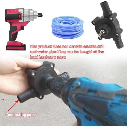 Diesel Oil Fluid Water Pump Mini Hand Drill Self-priming Liquid Transfer Pumps for Outdoor Personal Car Parts Decoration