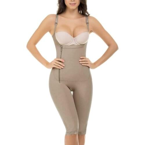 Women Shapewear Skims Abdominal Control Corset Surgery Postpartum Colombia Open Bust Body Shaping Waist Trainer Fajas