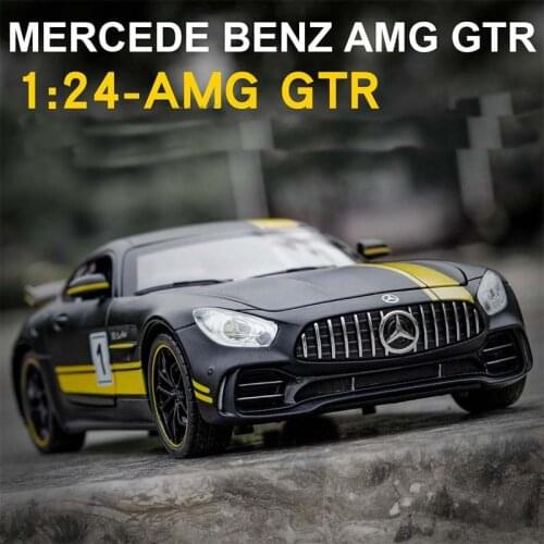 1:24 Benz GTR AMG-GTR Sport Alloy Car Diecasts & Toy Vehicles Toy Car Metal Collection Model car Model High Simulation Kids Gift