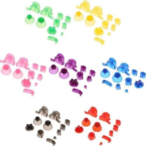 10 sets Analog Stick Cap Buttons Keypads Y X A B Z Buttons for Game cube for N-G-C controller Joystick Thumbstick