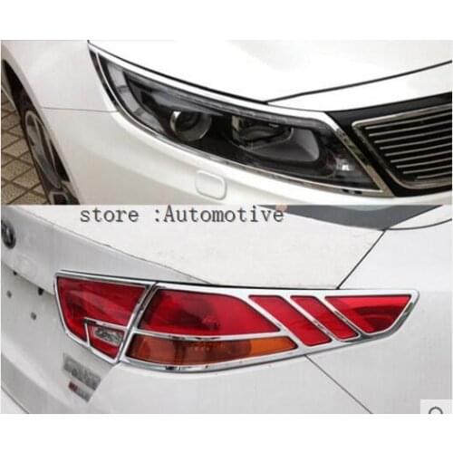 2014 2015 for Kia K5 Optima Chrome Front Headlight Head Light Lamp Cover Trim