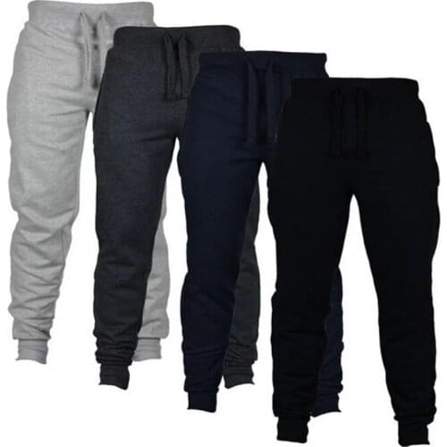 2021 Mens Joggers Casual Pants Fitness Men Sportswear Tracksuit Bottoms Skinny Sweatpants Trousers Black Gyms Jogger Track Pants
