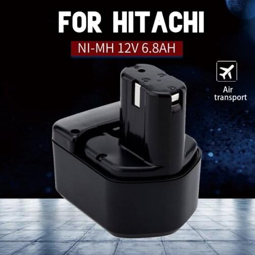 2021For Hitachi EB1214S DS12DVF3 Rechargeable Battery 12V 6.8Ah Ni-MH Cordless Drill Batteria EB1212S EB1220BL EB1214L EB1230