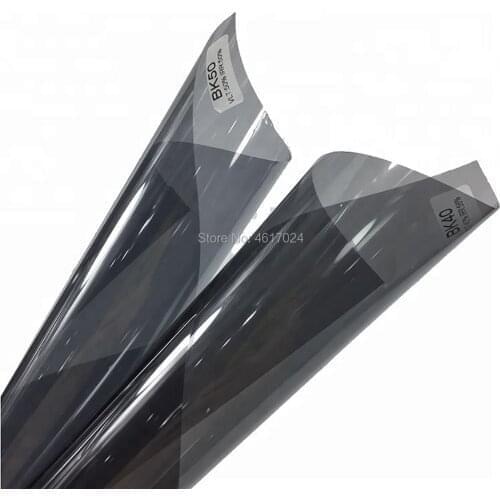 50cmX200cm VLT50% heat insulation self adhesive decorative window dyed tinting glass film for car window